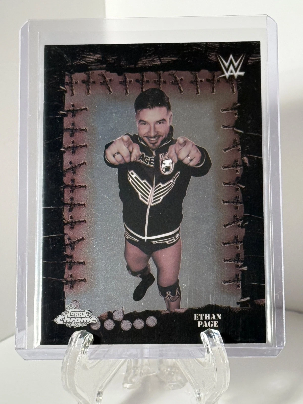 2025 Topps Chrome WWE Cactus Jack #FMP-9 Ethan Page Famed Phantoms