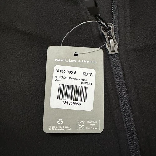 NWT Trimark Mens Size XL Black Full Zip Jacket Rixford Polyfleece Pocketed image 7