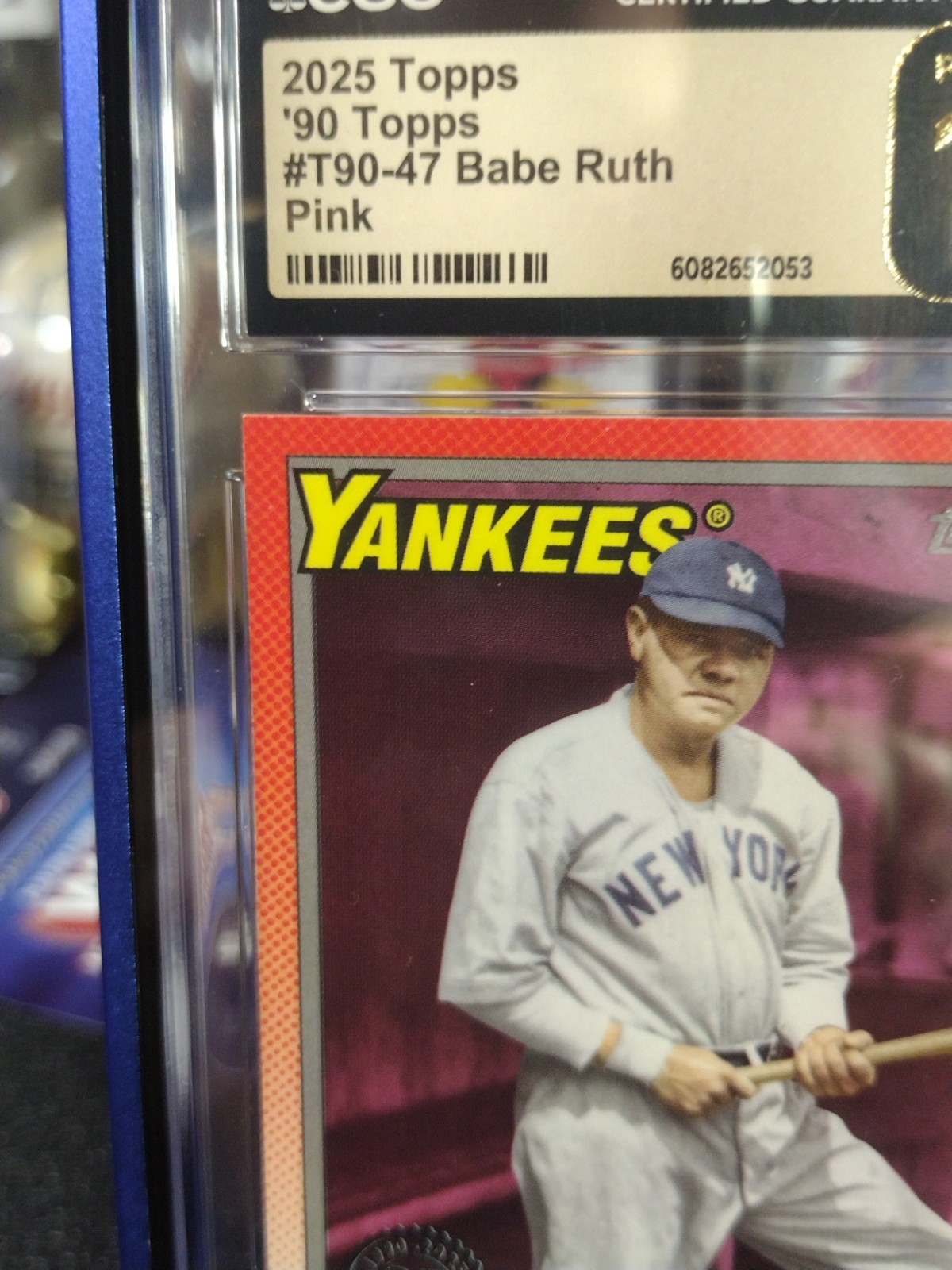 2025 Topps '90 Topps Pink Variation Babe Ruth Card#T90-47 Pristine 10 CGC view 4
