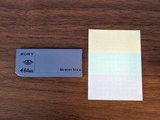 Sony Memory Stick 64MB MSA-64A Blue Made in Japan OEM w Stickers