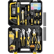 148-Piece Essential Home Repair Tool Kit Sturdy Household Tool Set W/ Case New