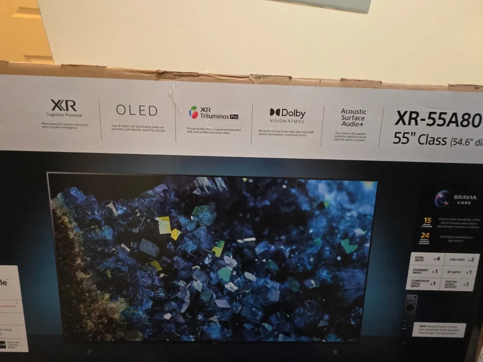 索尼 Bravia XR - 55 A80CL Oled 谷歌 4k 超高清 — 第 2/3 张图片