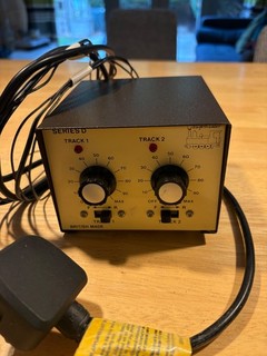 Gaugemaster series D dual train track controller. model railway.