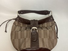 Sag Harbor Bag Tan Brown “sagharbor” W/ Brown Faux Leather Big Buckle Hobo Purse
