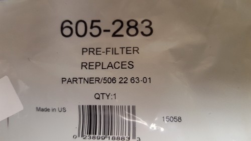 Prefiltro, Stens 605-283, sostituisce Partner/506 22 63 01 - Foto 3 di 5