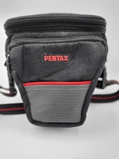 Pentax PZ 70 35mm Camera Bag Carrying Case Black W/ Shoulder Strap 2 Zip Pouches
