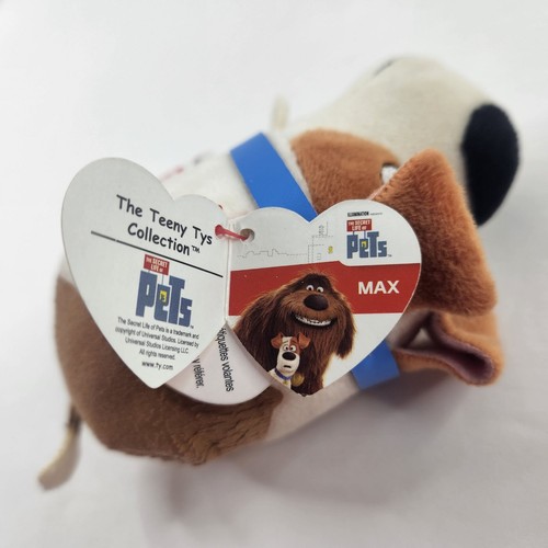 Ty Teeny Tys Max Puppy Dog Plush 4" Secret Lives of Pets Stuffed Animal Toy - Picture 7 of 11