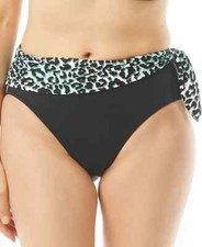 Carmen Marc Valvo Scarf Tie High-Waist Bikini Bottom Women's Swimsuit Small