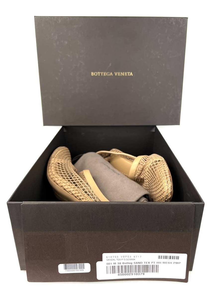 Bottega Veneta Stretch Chain Ankle Strap Nappa Leather Heel