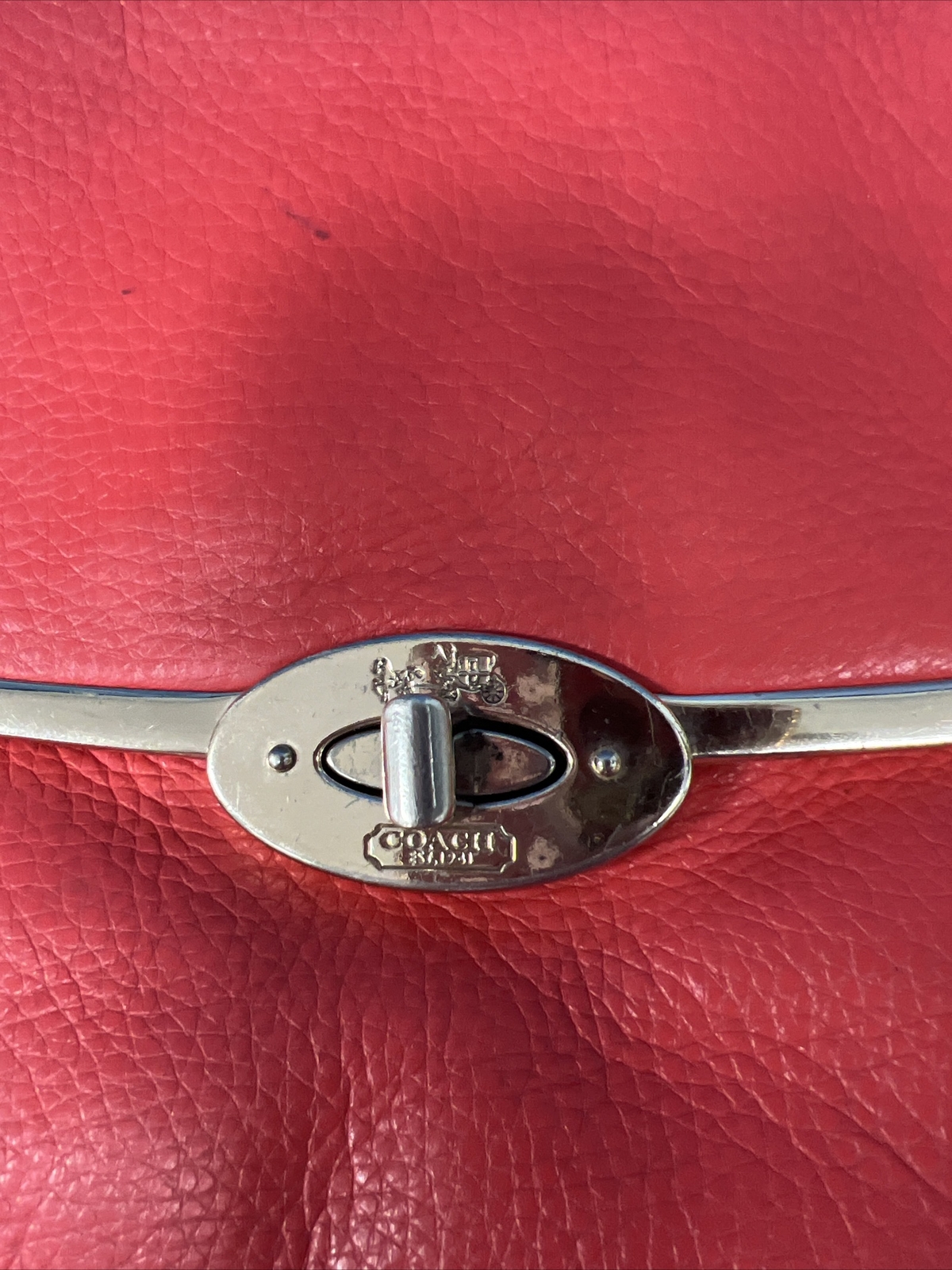 Coach Crossgrain Leather Orange Mini Ruby Crossbo… - image 6