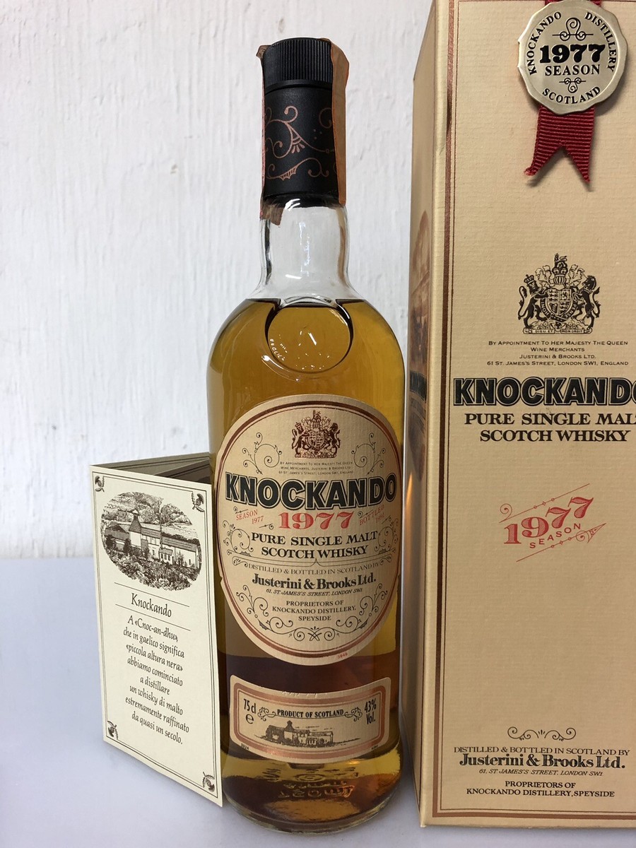 Knockando 1977 Pure Single Malt Scotch Whisky 75cl 43% Bot. 1991