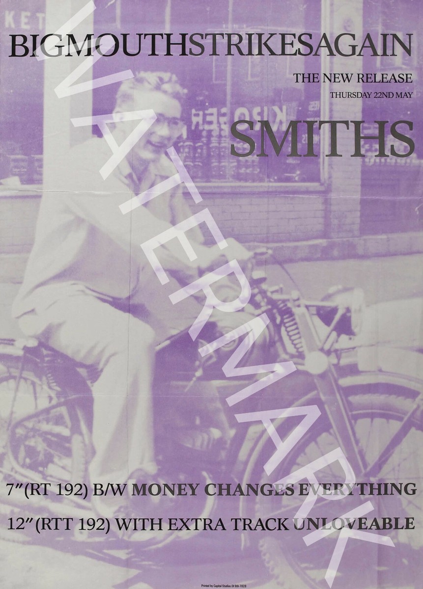 The Smiths - James Dean Promo Poster Vintage Music Poster | eBay