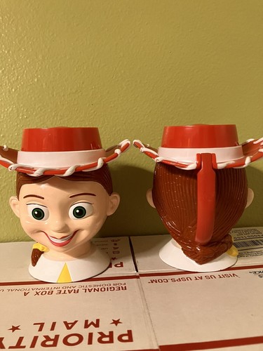 Disney Pixar Toy Story Jessie Cowgirl Woodys Girlfriend Plastic Lid Cup (Qty 2) - Picture 4 of 4
