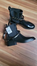 Stiefeletten (ZARA) Knöchelriemchen mit Niet...