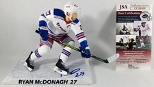 RYAN MCDONAGH SIGNED NEW YORK RANGERS IMPORTS DRAGON MCFARLANE FIGURE +JSA COA