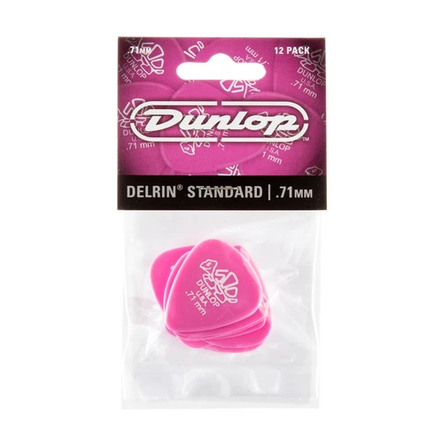 Dunlop 41P.71  (Medium Pink) Delrin Guitar Picks, .71mm, 12-Pack  FREE Shipping