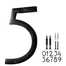 Floating House Numbers 8 inch Aluminum Black House Numbers for Outside - Numb...