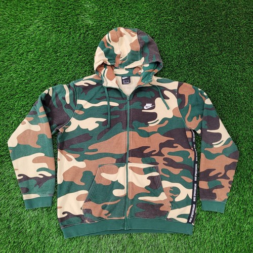 nike woodland camo hoodie