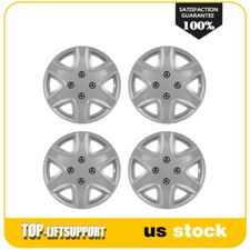 4x 13 Inch Wheel Covers Full Hub Caps Hubcaps Snap On For R13 Tires Steel Rim