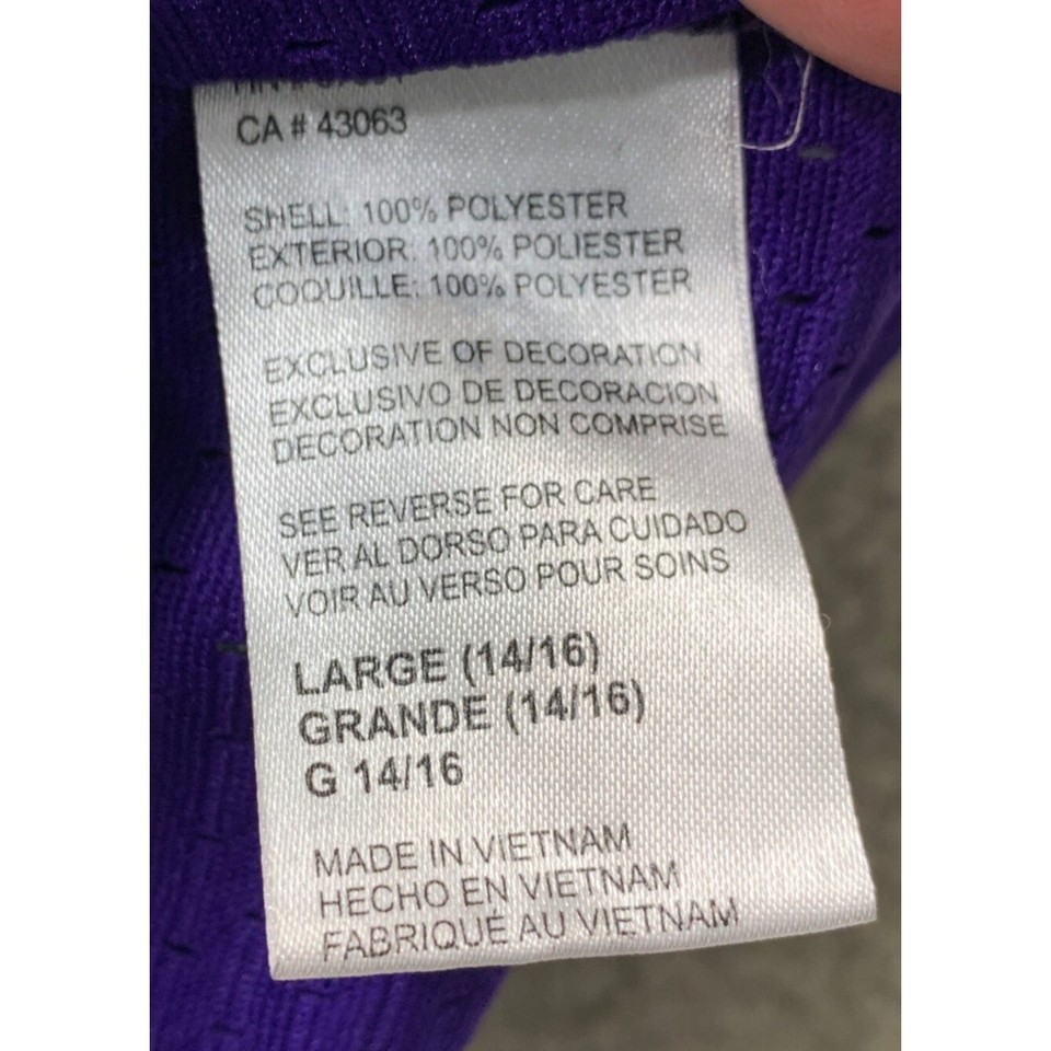 Adidas Vince Carter Toronto Raptors NBA Jersey 15 Dino Purple Youth