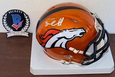 Brandon Marshall Signed Auto Denver Broncos Flash Mini Helmet Beckett Witness