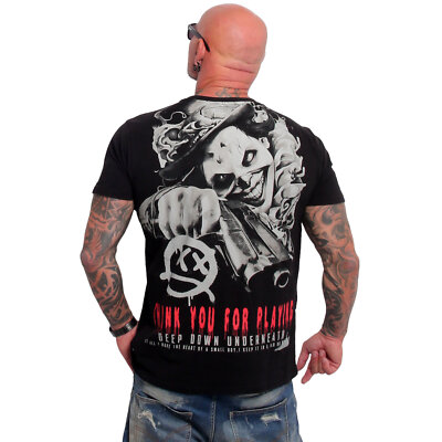 Neues Yakuza Herren Deep Down V02 Regular T-Shirt - Schwarz