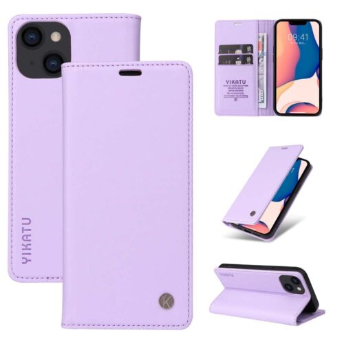 For iPhone 13 Pro Max 12 11 XS XR 8 7 6s Plus Magnetic Wallet Leather Case Cover - Picture 11 of 49