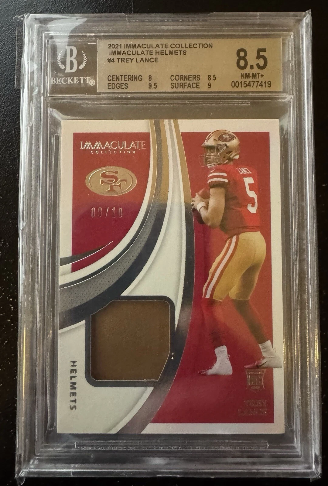 Trey Lance Panini Immaculate Collection Helmets #IHTRL Base