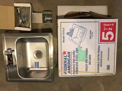 Federal American Brand Bar Sink With Faucet Made In Usa Ebay