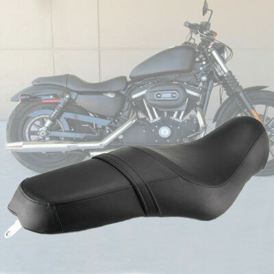 Black Driver & Rear Passenger Two Up Seat for Harley Sportster XL
