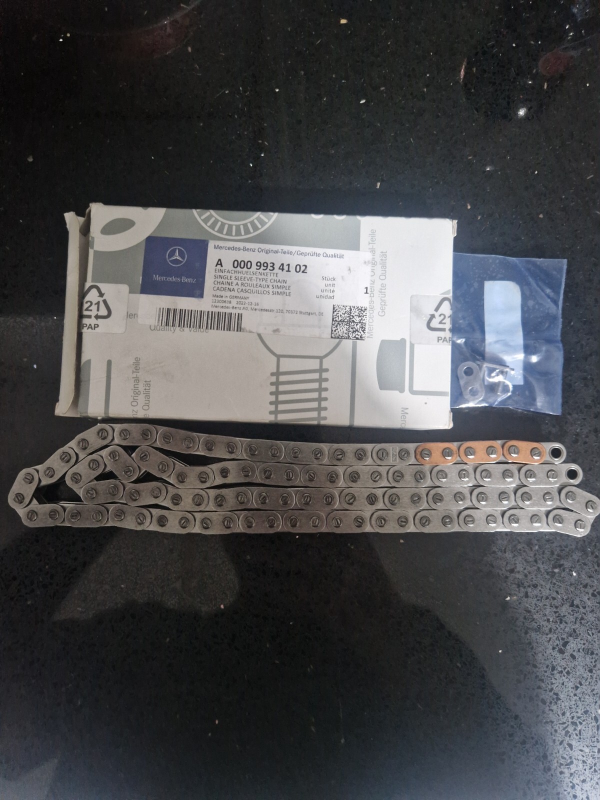 Genuine Mercedes-Benz OM654 Main Engine Timing Chain A0009934102  