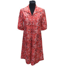 Unbranded Ladies Red Floral Dress Approx Medium