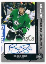 2014-15 BLACK DIAMOND GEMOGRAPHY BRENDEN DILLON AUTO DALLAS STARS #GEM-BD