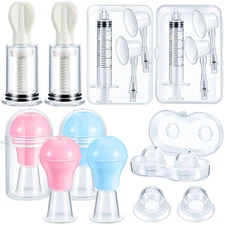 BBTO 8 Pieces Nipple Suction Cups Nipple Corrector Sucker Nipple Pullers