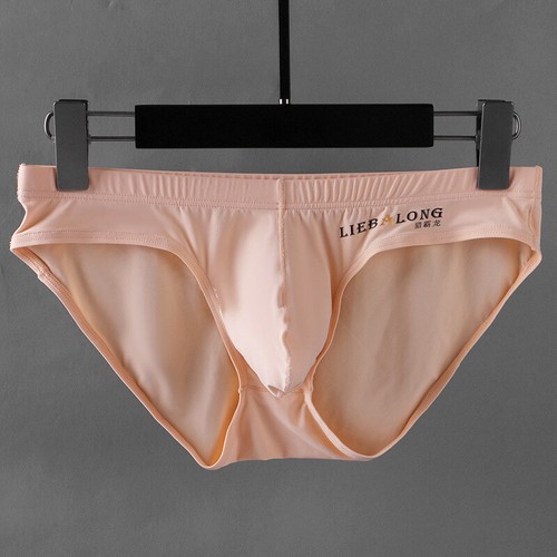 Mens Ice Silk Briefs Sexy Low Waist Bikini Panties Pouch Breathable Underwear﹜ - Picture 24 of 30