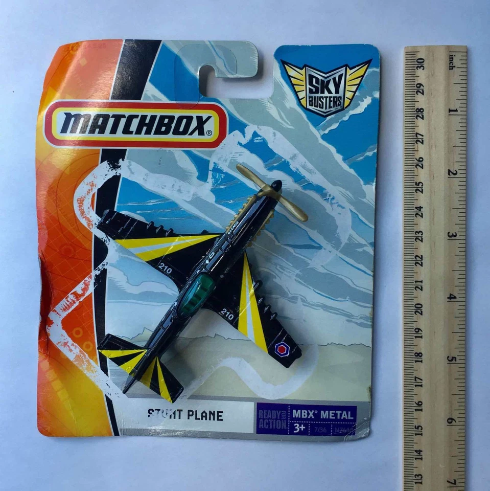 Matchbox Sky Buster MBX Metal - Stunt Plane 2008 Mattel Inc Foto 2 de 4