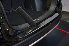 Ladekantenschutz Edelstahl schwarz für Mitsubishi Outlander III facelift 2015-