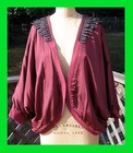 NWT Elizabeth and James Gorgeous Embellished Collar Kimono style Jacket S M L — photo 2