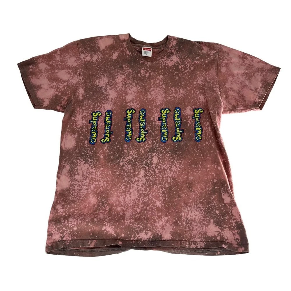 Chemise Supreme Homme Grand Marron Gonzalez Logo Graffiti Hip Hop Streetwear SS18