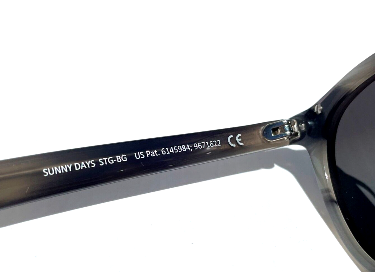 NEW Maui Jim SUNNY DAYS Grey Horn POLARIZED Grey GLASS Lens