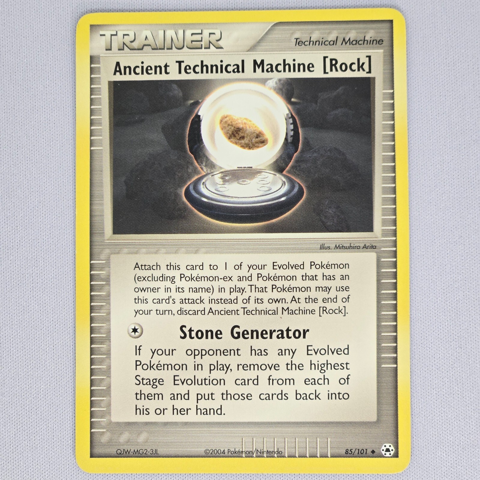 Ancient Technical Machine Rock 85/101 Hidden Legends Regular Pokemon Card TCG LP