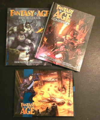 FANTASY AGE BASIC RULEBOOK / COMPANION / DM SCREEN - NM - RPG