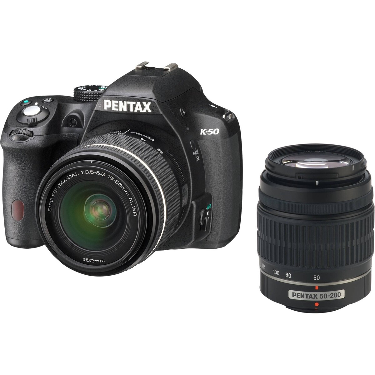 PENTAX Pentax K K-50 16.3MP Digital SLR Camera - Black (Kit PENTAX Pentax K K-50 16.3MP Digital SLR Camera - Black (Kit