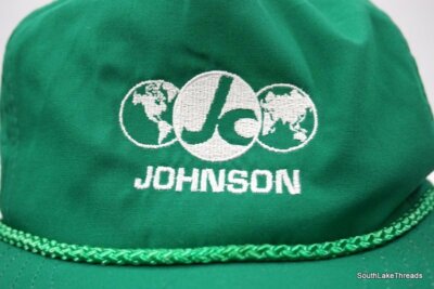 VTG JC Johnson Global Patch Mesh Trucker Hat Cap SnapBack