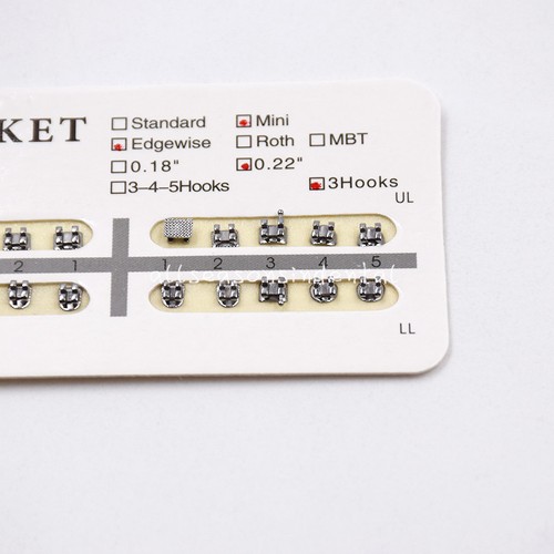 1 Bag Dental Orthodontic Metal Brackets Braces Mini Slot.018/022 No/3 /345 Hooks - Picture 38 of 74