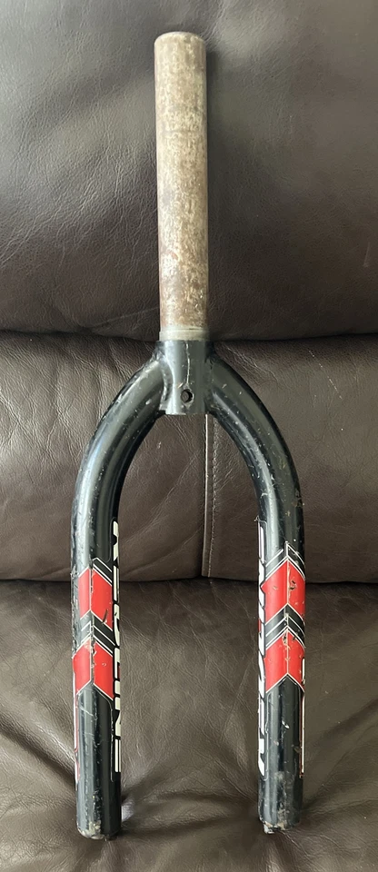 Redline Fork 1 1/8 Threadless Old School BMX Forks RL Black CRMO 4130 - Used - Image 4 of 4