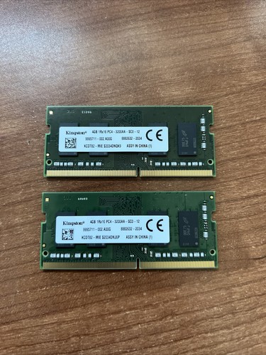 KINGSTON KCDT82 MIE 2x4GB DDR4 SODIMM PC4 25600 3200MHZ MEMORY 9995711 