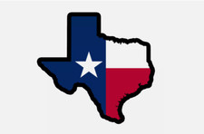 Texas Flag Texas State Shape sticker Logo laptop vinyl decal