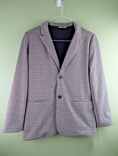 Cat  Jack Boys' Brown Houndstooth Knit Blazer Size XL 14 