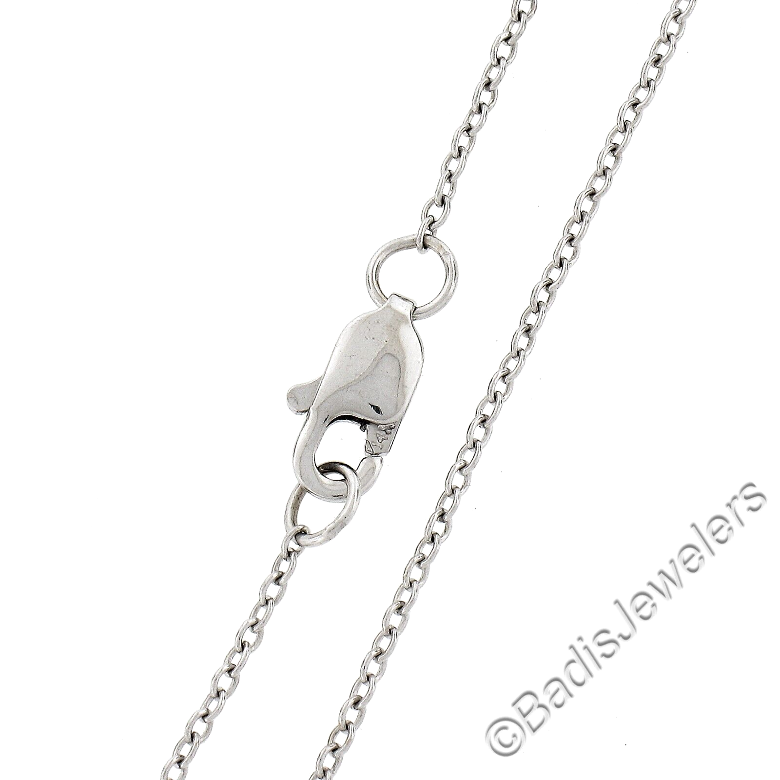 14k Gold .14ctw Round Pave Diamond Lucky Horseshoe Pendant w/ 16" Cable